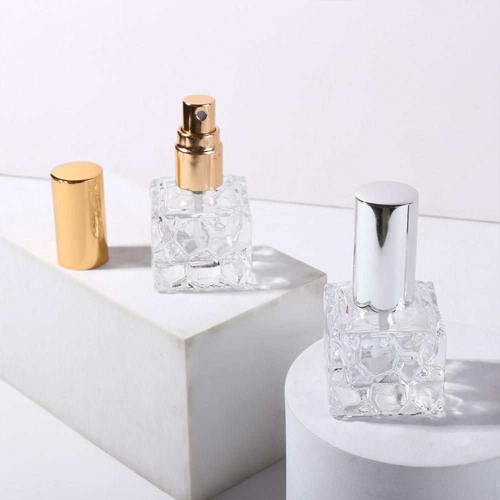 [Elegan] Botol Spray Parfum Bentuk Kubus Air 10ML Sub-Botol Botol Isi Ulang Travel Sampel Kosong Vial Atomizer Mist Liquid Sprayer