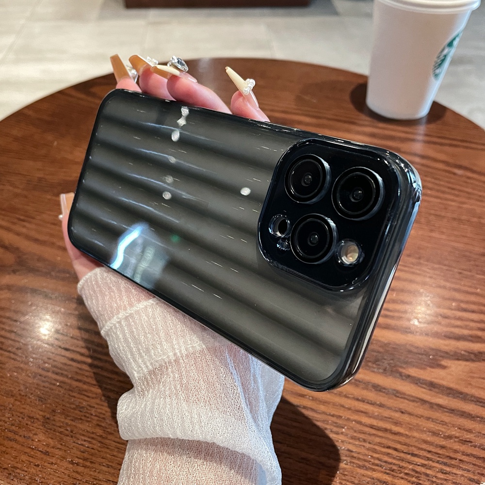 IPHONE Ice Casing Ponsel Bening Untuk Iphone11 12 13 14 Pro Max Case14 Plus soft Casing Transparan Shockproof Cover Dengan Pelindung Kamera