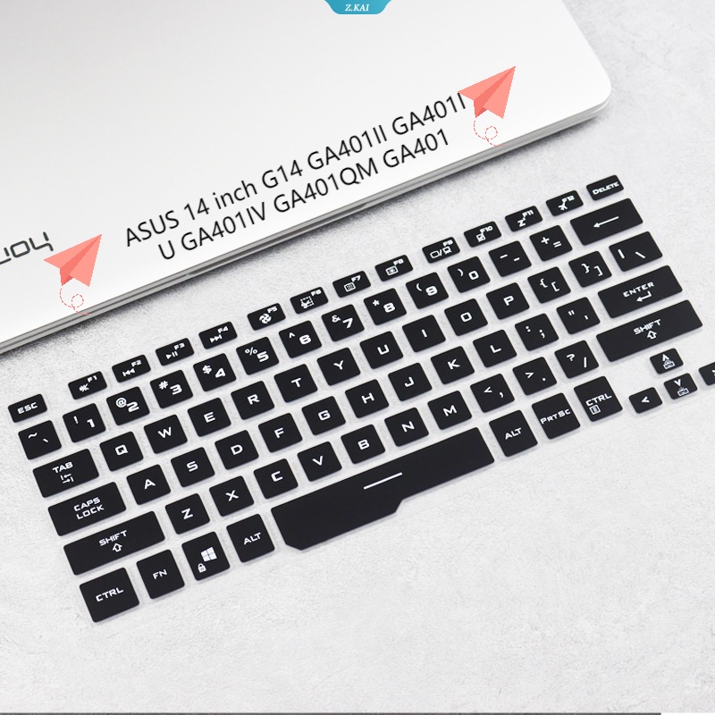 1pcs Sarung Keyboard PC Film Pelindung Silikon Untuk Sarung Keyboard Laptop Untuk Model ASUS 14inci G14 GA401II GA401IU GA401IV GA401QM Film Keyboard Tahan Debu [ZK]