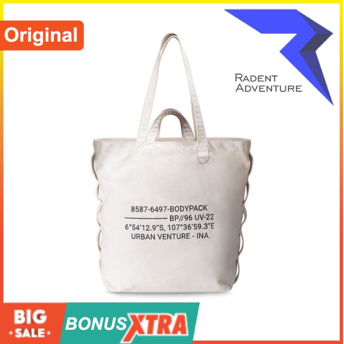 Bodypack Tas Bahu Wide Over Tote Tote Bag Off White BPEGB3E96 Original