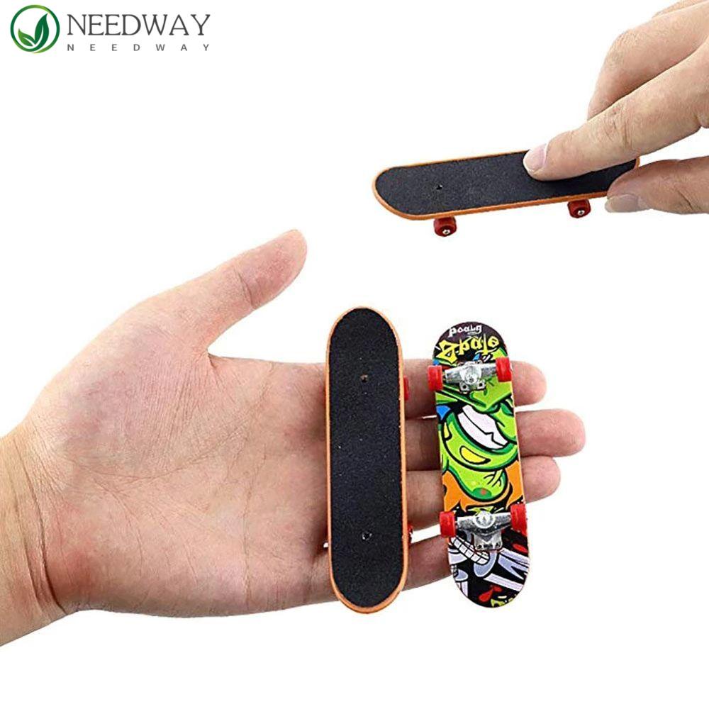 Needway Finger Skateboard Simulasi Untuk Anak Alloy Stand Gag Mainan Anak Mainan Kartun Skate Truck