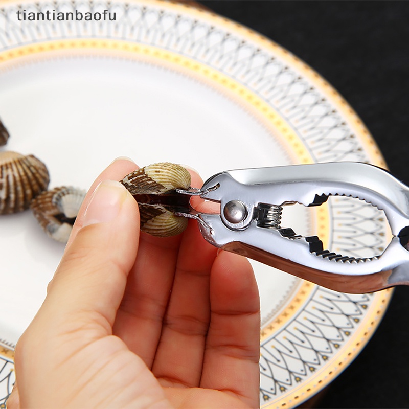 [tiantianbaofu] Klip Kerang Darah Zinc Alloy Sea Clip Desain Pegas Otomatis Klip Makanan Butik