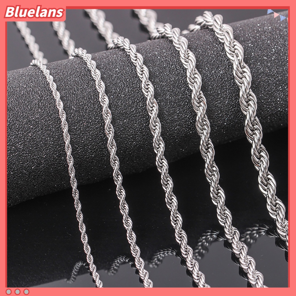 [BLS] Neck Wear Kalung Pria Gaya Colorfast Electroplating Multi-size Untuk Hadiah