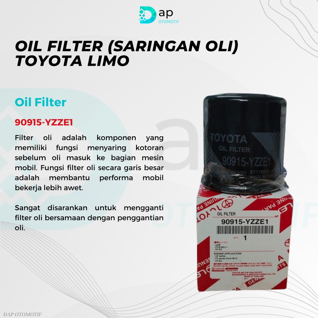 Filter Saringan Oli Toyota Limo 90915-YZZE1