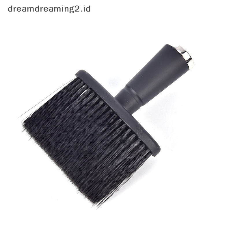 (drea) Sikat Kemoceng Wajah Leher Hitam Lembut Barber Hair Clean Hairbrush Beard Brush //