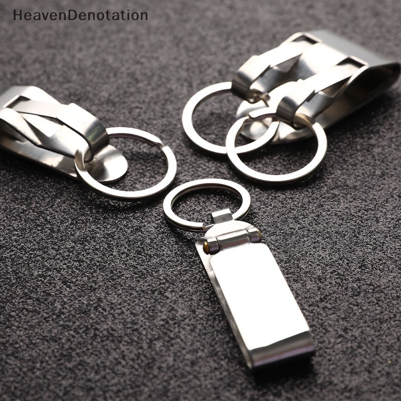 [HeavenDenotation] Sabuk Anti Hilang Key Holder Key-Clip Detachable Keyrings for Keys Gantungan Kunci Sabuk HDV