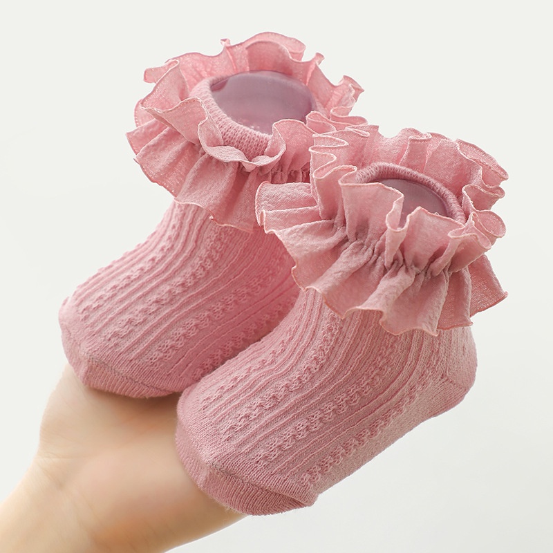 (Pimenova) kaos kaki anak renda kaoskaki bayi baby sock warna pastel