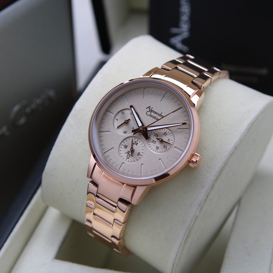 JAM TANGAN WANITA ALEXANDRE CHRISTIE AC 2A58 / AC2A58 RANTAI ORIGINAL GARANSI 1 TAHUN