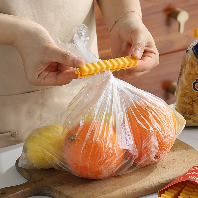 12 Pcs Portabel Segar Tetap Segel Penjepit Lucu Kantong Makanan Penyimpanan Klip Kreatif Kentang Goreng Bentuk Tahan Lembab Penyegelan Klip Aksesoris Dapur Kulkas Stiker