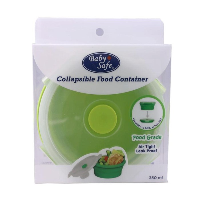 Baby Safe Collapsible Silicone Container Tempat Makan Anak - 350 ml