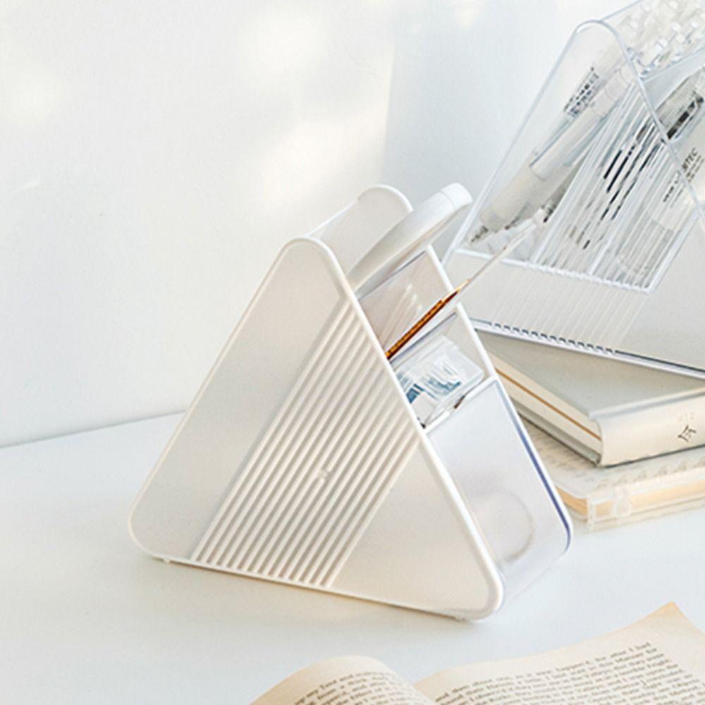 Mxbeauty Segitiga Tempat Pulpen INS Style Perhiasan Desktop Organizer Earphone Rumah Kantor Serba Serbi Desktop Penyimpanan Laci