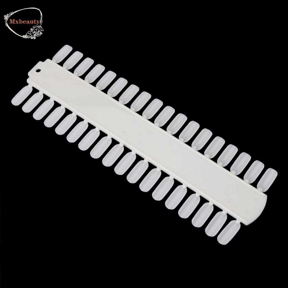 Mxbeauty Nail color Sample Board Plastik Nail Art Praktek Nail color Display Nature color Peralatan Salon Kuku