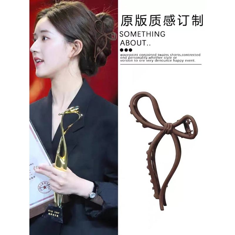 JOLINEOFFICIAL KLIP RAMBUT GELOMBANG PITA / AKSESORIS RAMBUT WANITA / KOREAN HAIR CLIP / LULU RIBBON HAIR CLIPS / JEPIT RAMBUT PITA MEWAH GAYA KOREA / JEPIT RAMBUT KOREA FASHION / ELEGANT KOREAN HAIR CLAW