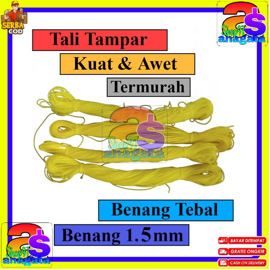 

SEA GULL tali tampar serbaguna, tali tampar bangunan, tali tampar 1mm per 1pcs (50meter)