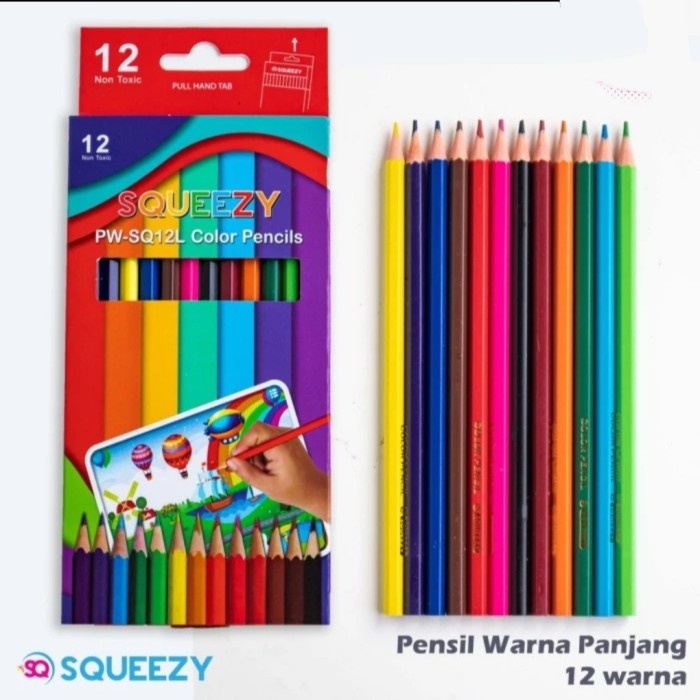 

Pensil Warna Panjang 12 warna GRAMATA GT1270