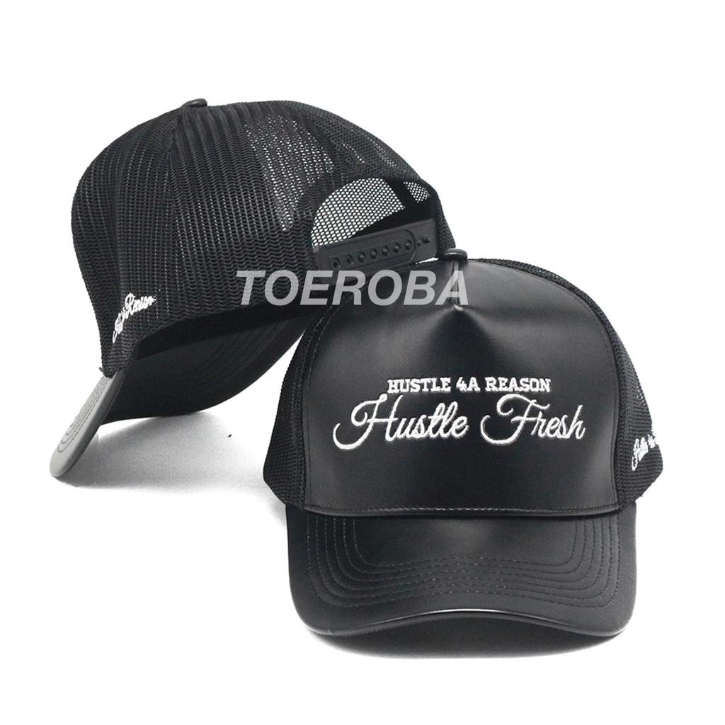 Topi Baseball Kulit Hat Casual Sport Pria Wanita