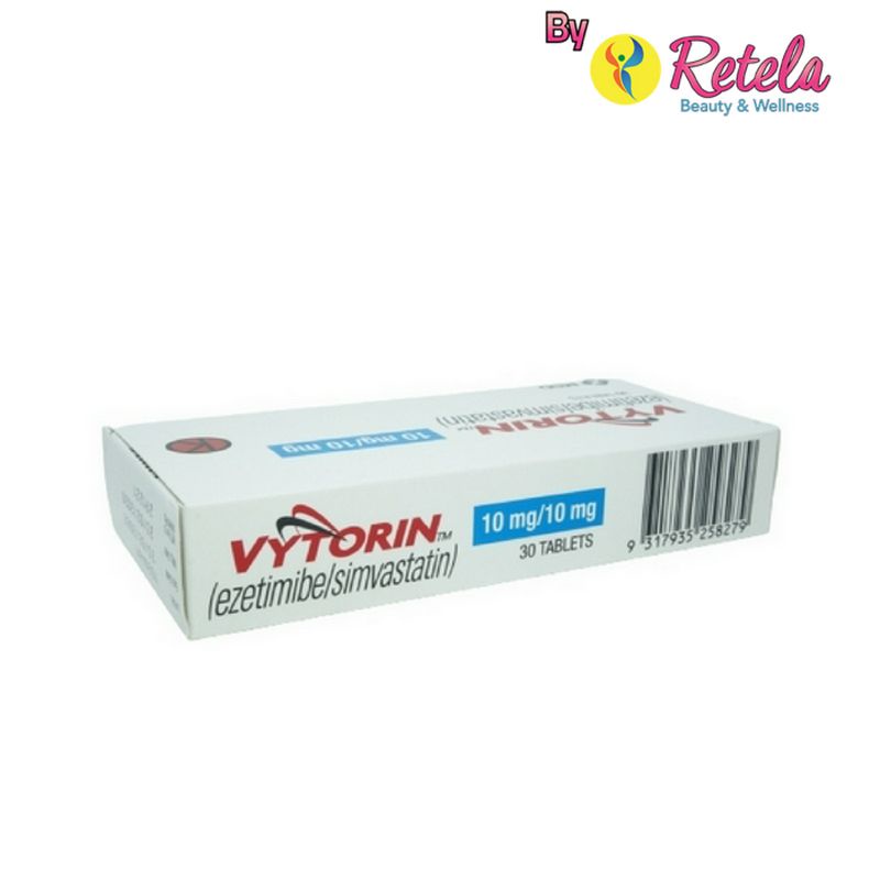 VYTORIN 10/10MG 1 STRIP 10 TABLET ( Ezetimibe 10 mg dan Simvastatin 10 mg)