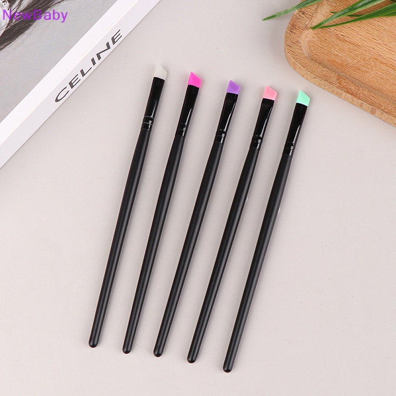 Newbaby 1Pc Kuas Makeup Mata Kuas Masker Silikon Eyeshadow Lip Brush Eyeliner Brush ID