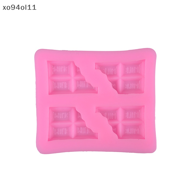 Xo Setengah Tablet Bentuk Coklat fondant Silikon Cetakan Kue diy baking tools OL