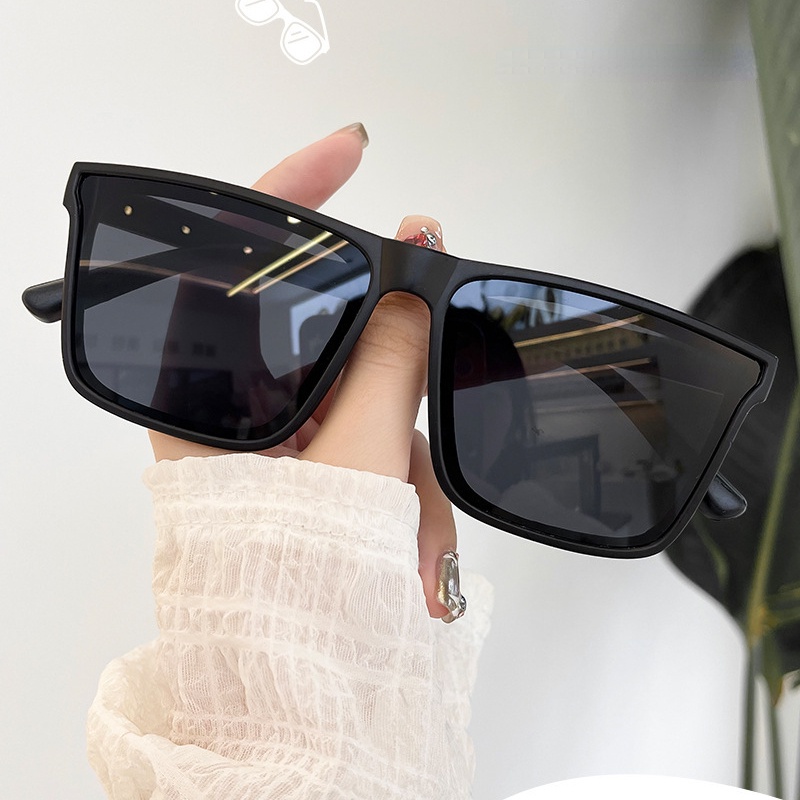 (YUZHU) Kacamata Hitam Perlindungan UV Premium Musim Panas Untuk Pria Square Frame Drive Sunshade Sunglasses Untuk Wanita