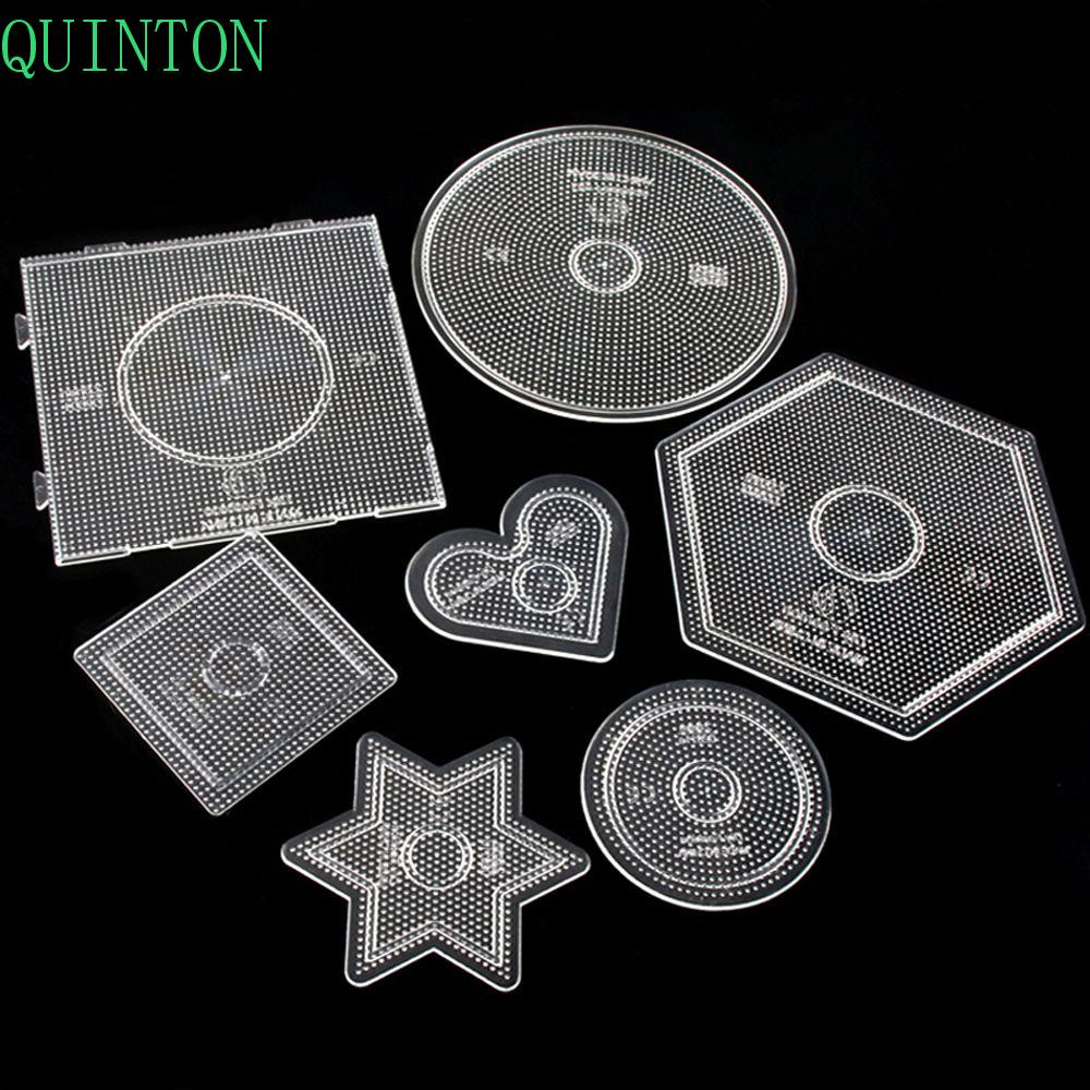 Quinton Beads Template 1pcs Pixel Art Jigsaw Puzzle Beads Alat Figure Bahan Papan Transparan Puzzle Template