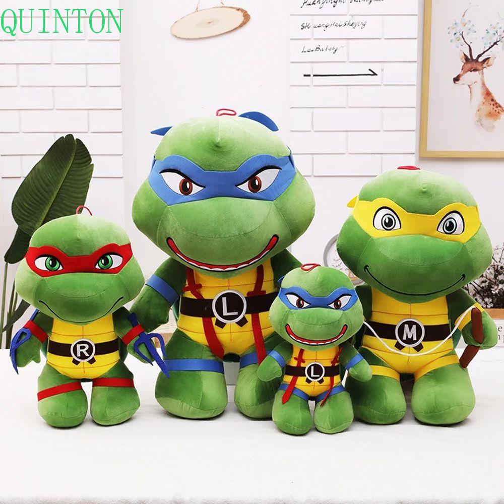 Quinton Ninja Turtles Leonardo 25/35 cm Anak Hadiah Donatello Boneka Anime Kartun Plush Doll Boneka Mainan