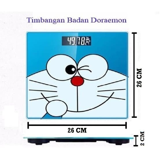 [DZS] TIMBANGAN BERAT BADAN DIGITAL LCD KARAKTER DORAEMON HELLO KITTY HELLOKITTY 180KG 180 KG BODY WEIGHT SCALE MULTIFUNGSI SERBAGUNA