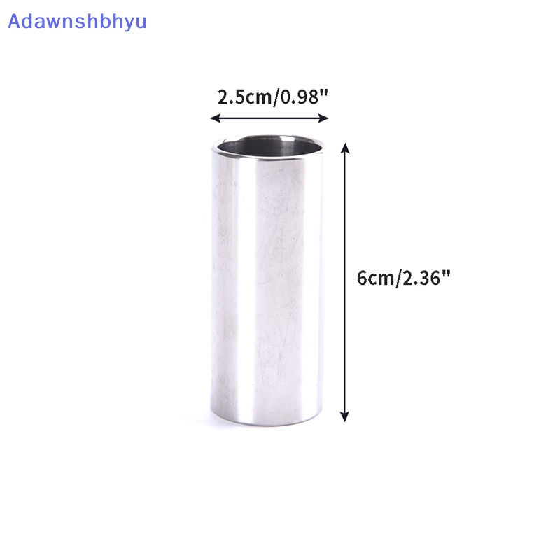 Adhyu 60MM High Guitar Slide Bar Slide Jari Bahan Metal Stainless Steel/Kaca Untuk ID Gitar