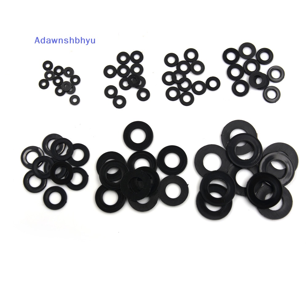 Adhyu Hot Form A Flat Hitam Tebal Neoprene Plastic Washers - M3 M4 M5 M6 M8 M10 M12 Ho ID