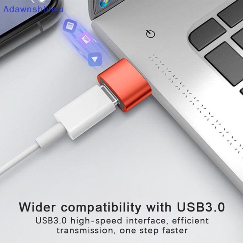 Adhyu 10A USB to Type C OTG Adapter USB3.0 Tipe C Female to USB Male Converter ID