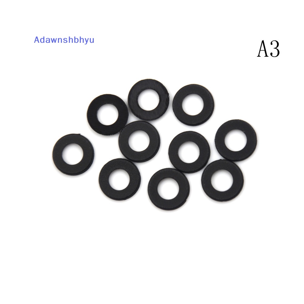 Adhyu Hot Form A Flat Hitam Tebal Neoprene Plastic Washers - M3 M4 M5 M6 M8 M10 M12 Ho ID