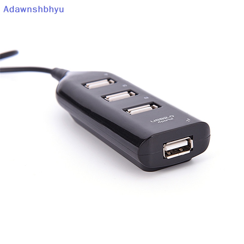 Adhyu Adapter Hub Splitter USB 2.0 4port Kecepatan Tinggi Terbaru Untuk PC Komputer Laptop Hitam ID