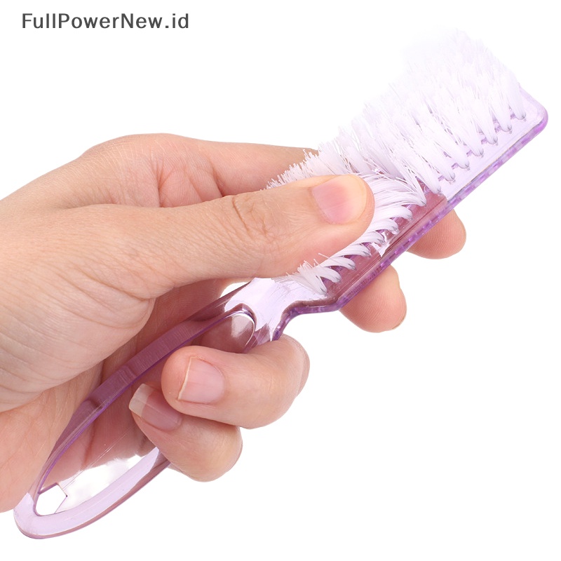 Power Sikat Pembersih Debu Kuku Gagang Plastik Manicure Pedicure File Tool ID