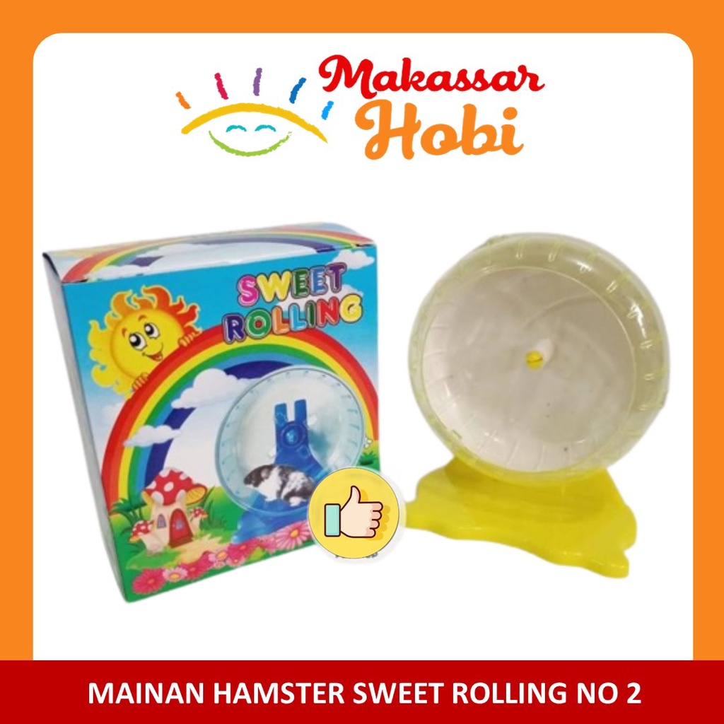 Sweet Rolling No.2 Mainan Kincir Roda Putar Hamster Bola Jogging Hewan