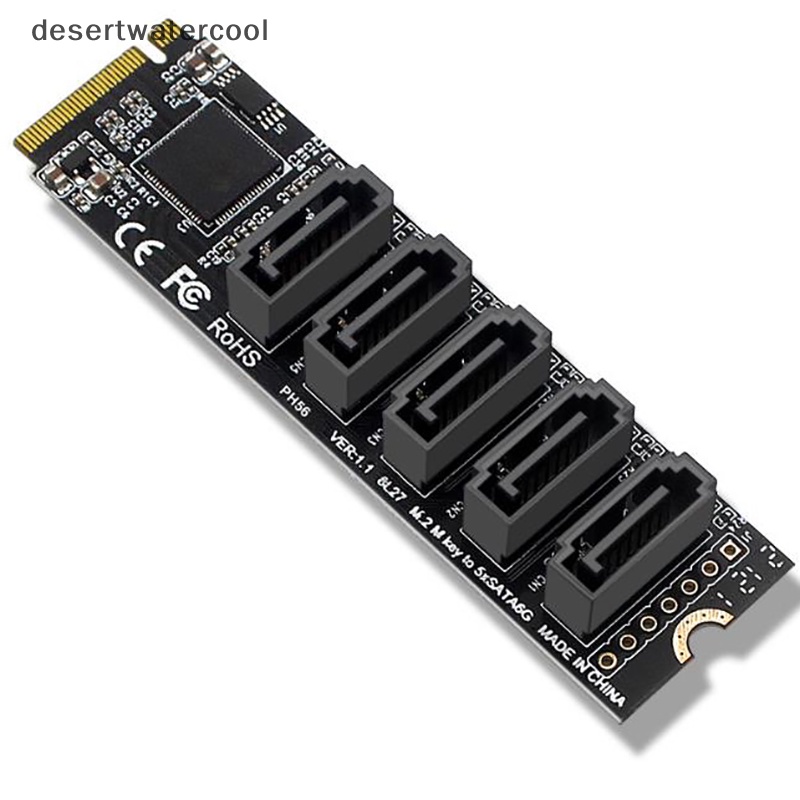 Deid M.2 NVME PCI-E PCIE X4 X8 X16 Ke 6port 3.0 SATA Adapter Kartu Riser III ASM1166 Martijn