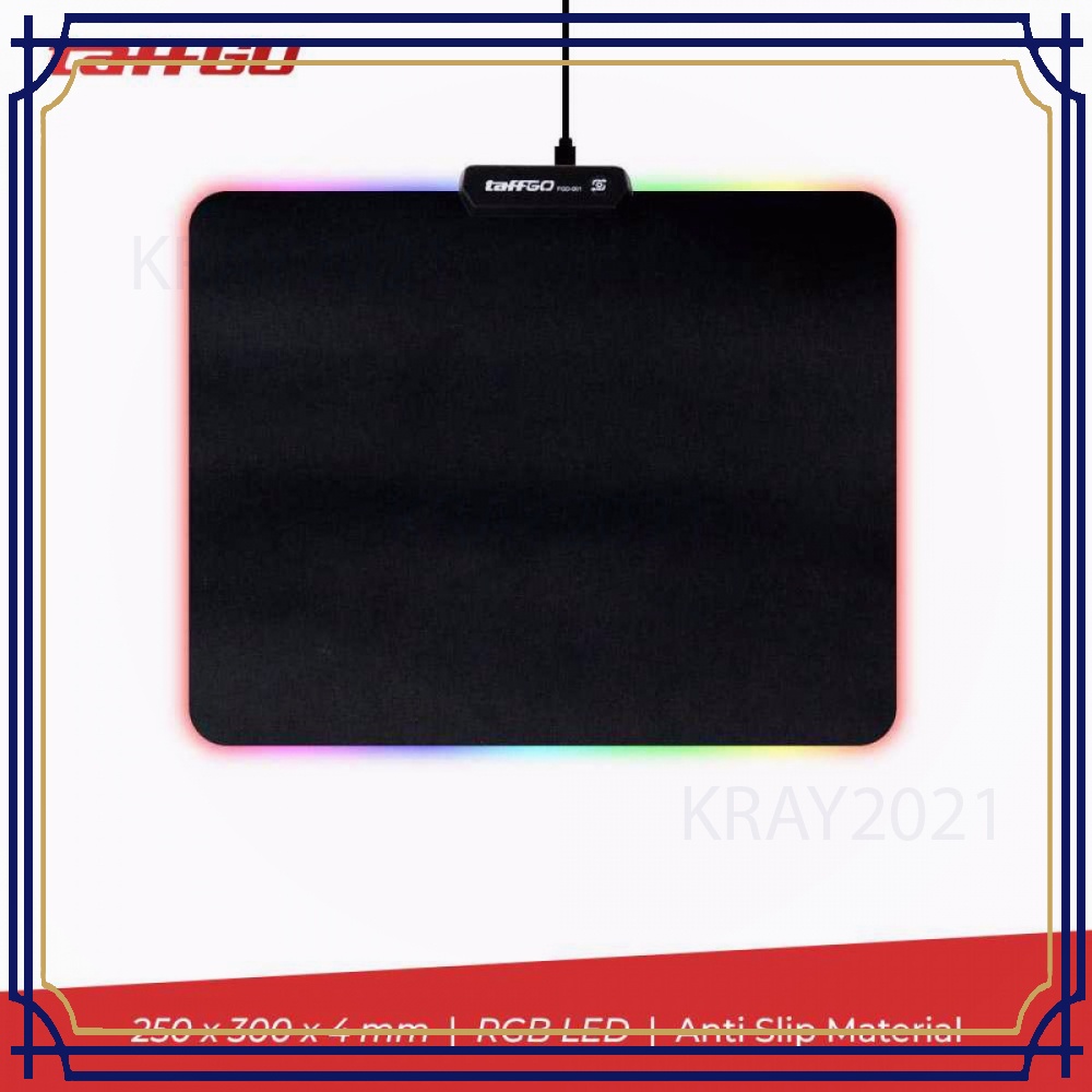 TaffGO Gaming Mouse Pad Glowing RGB LED High Precision