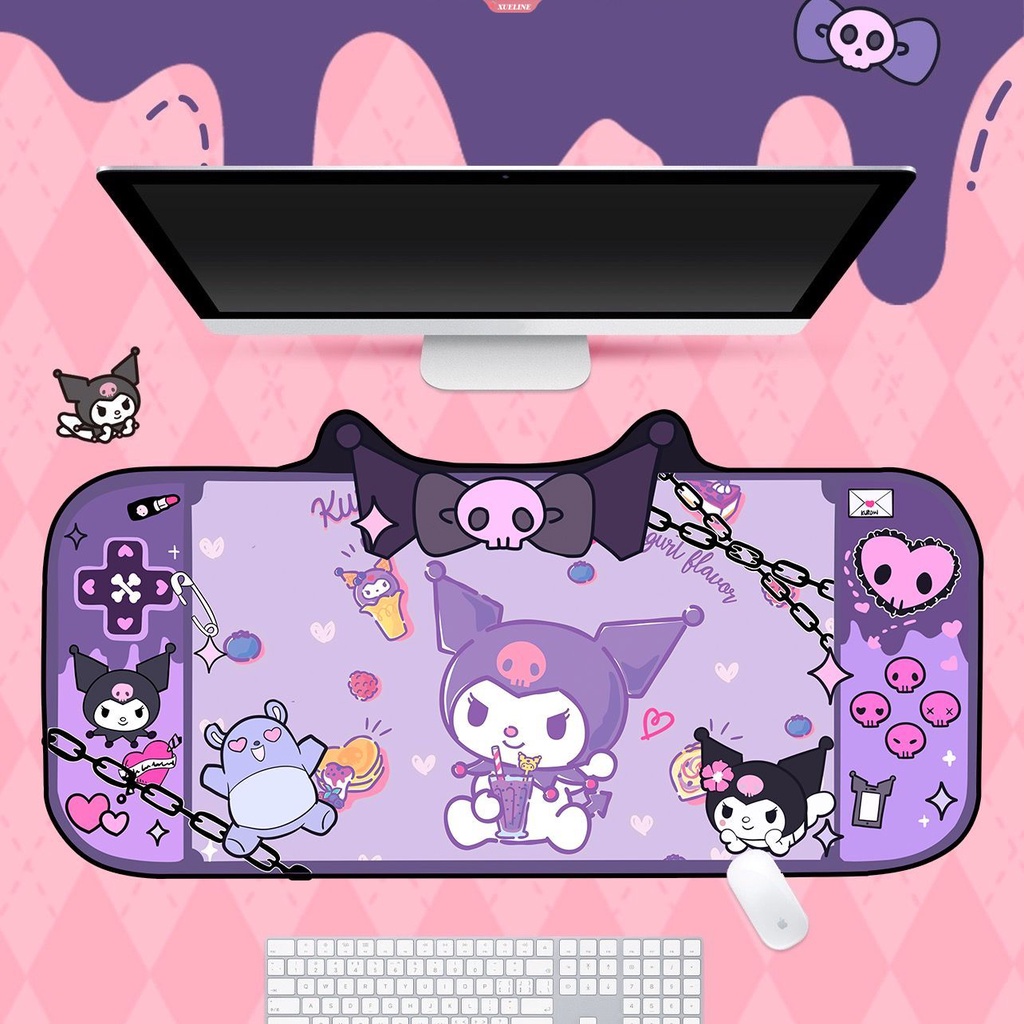 Sanrio Mouse Pad Gaming XL Home New HD Mousepad Kuromi keyboard Pad Non-Slip Karpet Kantor Laptop Mice Pad [WOW]