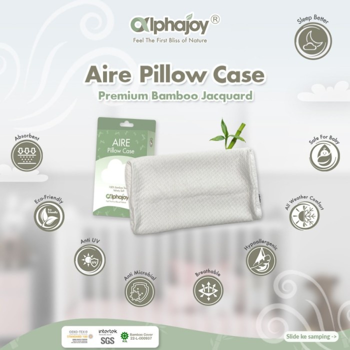 ALPHAJOY AIRE BAMBOO CASE Sarung Bantal Alphajoy AIRE Bamboo