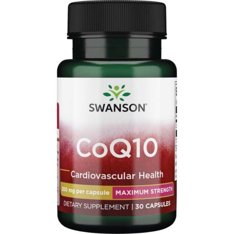 Swanson coq10 200 mg isi 30 capsul coenzyme q10