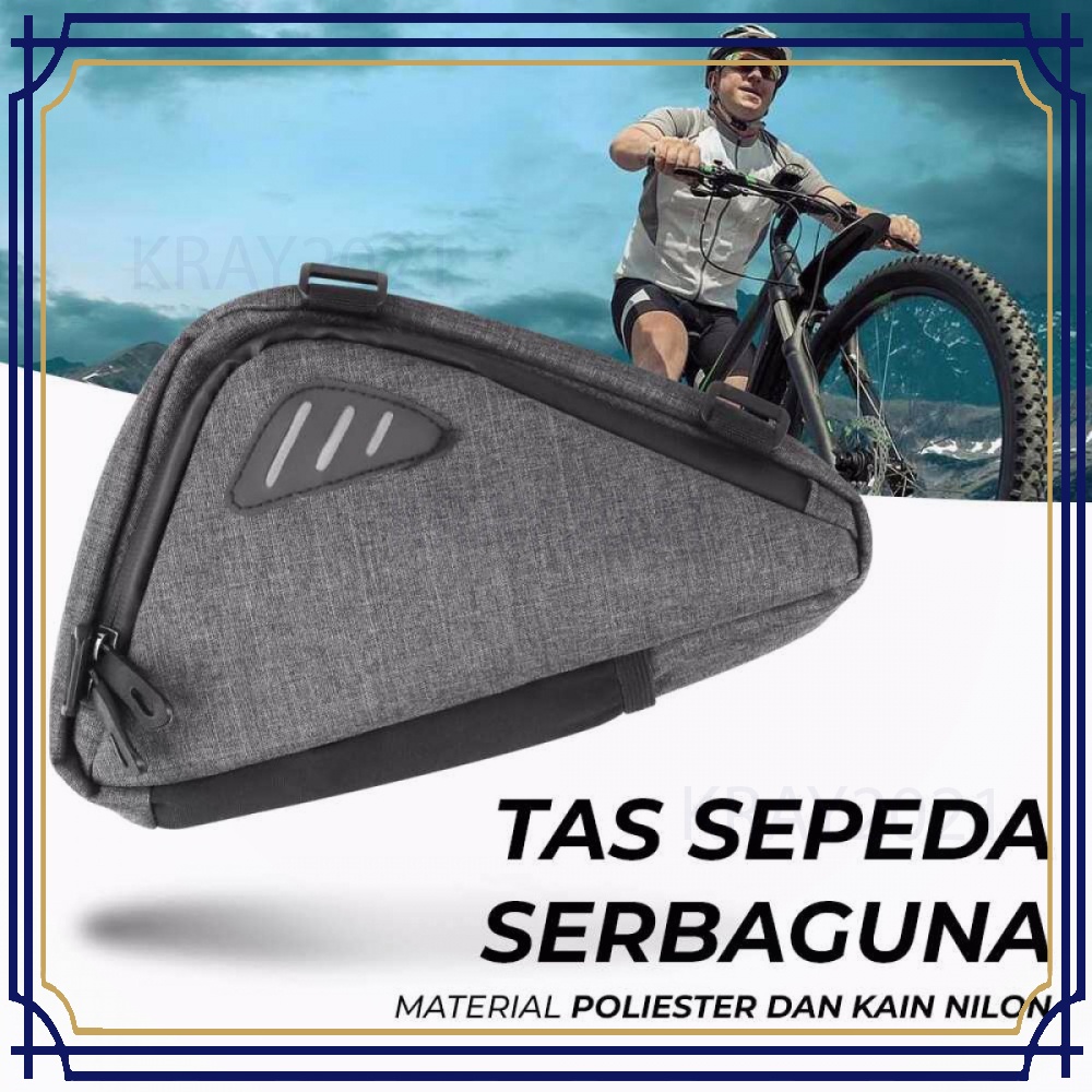 Tas Sepeda Serbaguna Triangle Frame Bag Pouch - ROS-12657