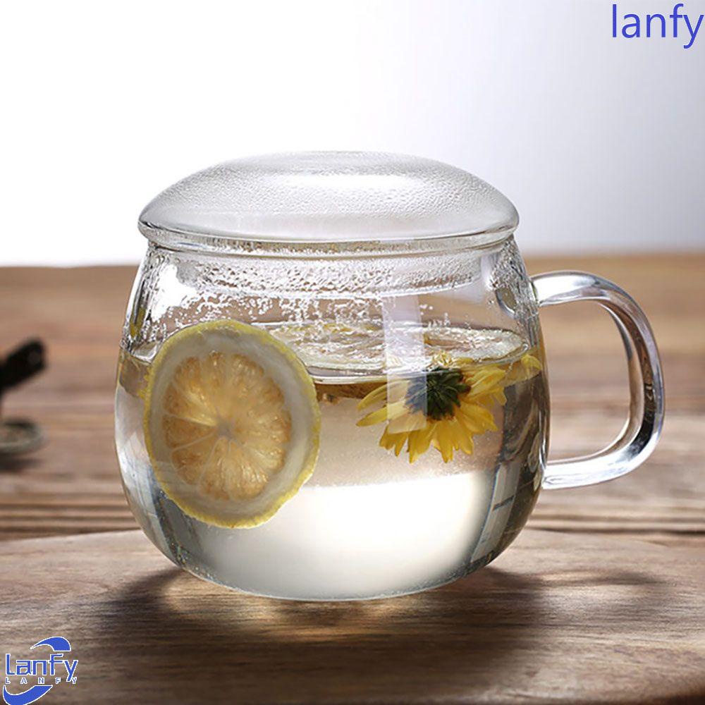 Lanfy Cangkir Teh Kreatif Filter Kantor Tea Infuser Drinkware Gelas Minum Cangkir