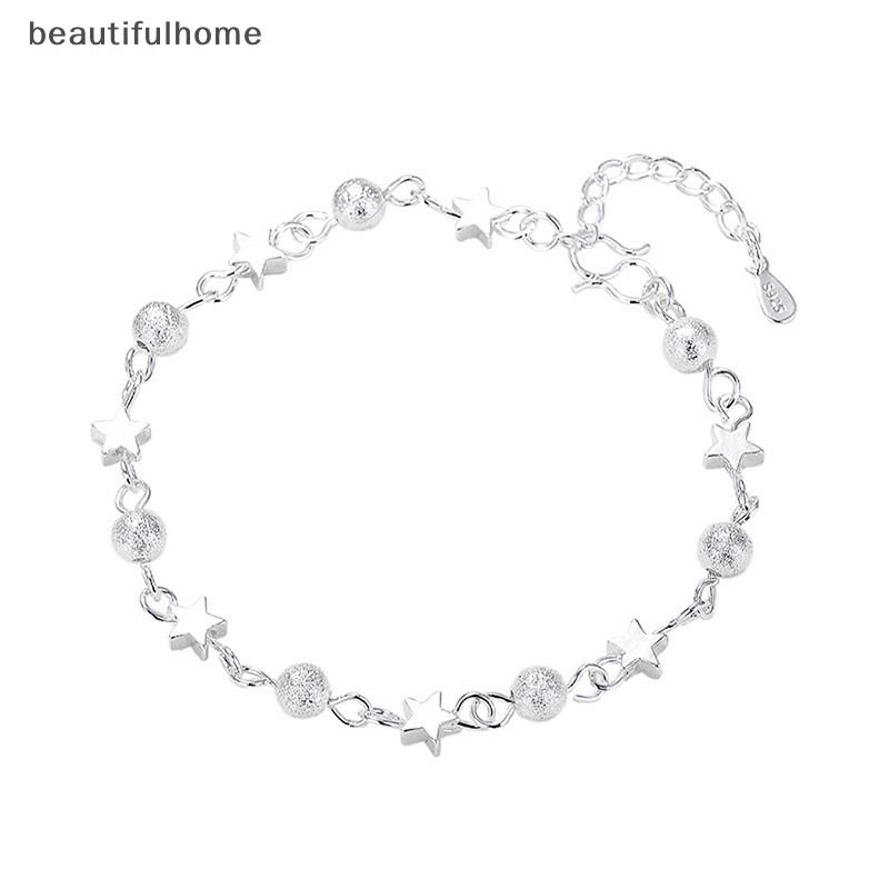 {beautifulhome} Gelang Bintang Segar Untuk Wanita Kepribadian Gelang Manik Bulat Fashion Korea.