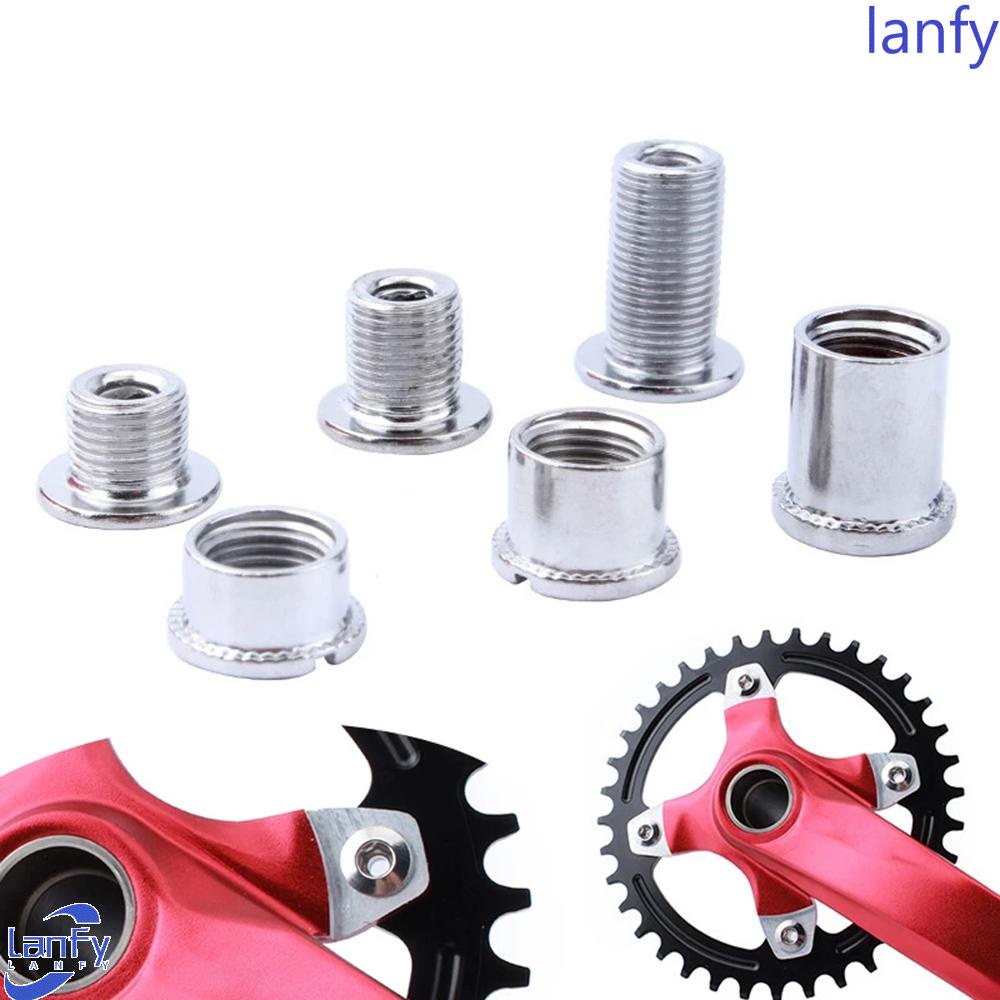 Lanfy Baut Crankset 5 Pcs MTB Chainwheel Baut Bagian Sepeda Aksesoris Sepeda Engkol Mur Sekrup