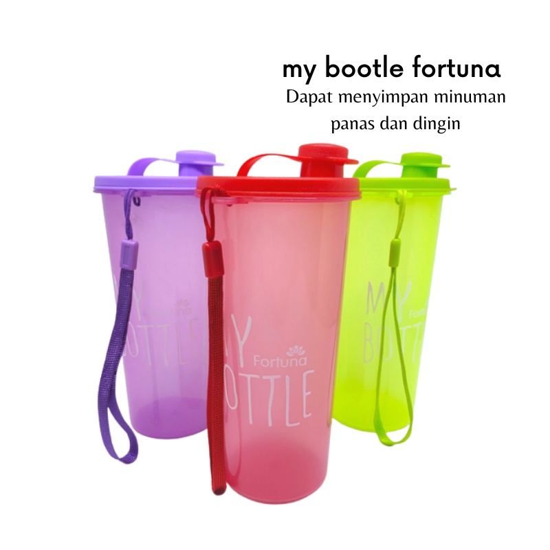 GOS - A315 -  Botol Minum Fortuna 600ml - My Bottle Fortuna 600Ml - Botol Minum Multifungsi Gelas Shaker