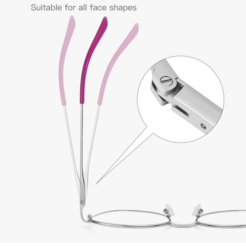 (YUZHU) Kacamata Metal Dua Warna Original Colorful Anti Blue Light Optical Eyeglasses Untuk Wanita