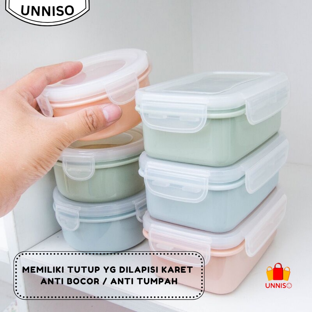 UNNISO - Tempat Bekal / Mini Lunch Box Kotak