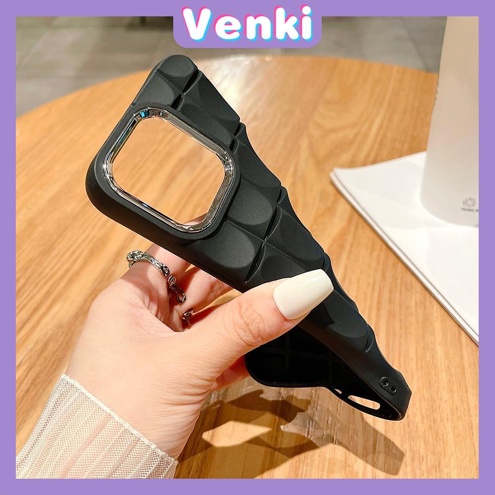 VENKI - Untuk iPhone 11 Case Laser Reflektif Bening Phone Case TPU Soft Shell Airbag Sederhana Multicolor Tahan Guncangan Kompatibel dengan iPhone 13 Pro max 12 Pro Max 11 xr xs max 7 8Plus