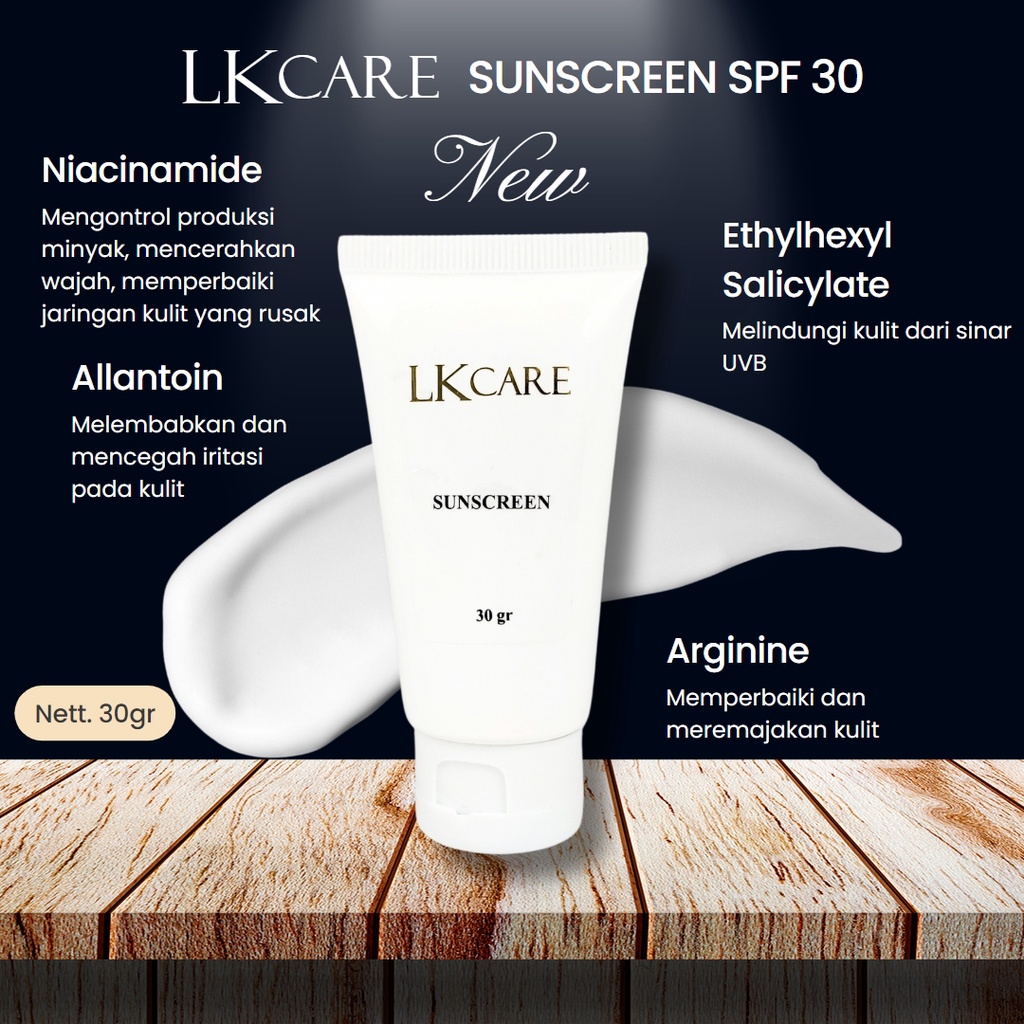 Sunscreen UV Shield Essential LKCare Sun Protection SPF 30 PA +++ 30 ml Anti Aging Melembabkan Tidak Lengket Tekstur Ringan Untuk Semua Jenis Kulit