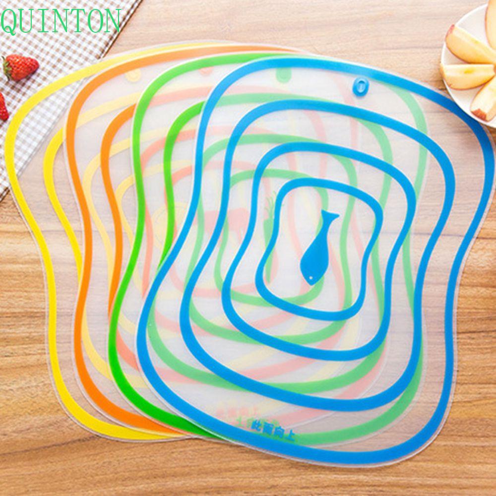 Quinton Talenan Transparan Anti Bakteri Dapat Digantung Non-slip Sayur Daging Frosted Cutting Plate