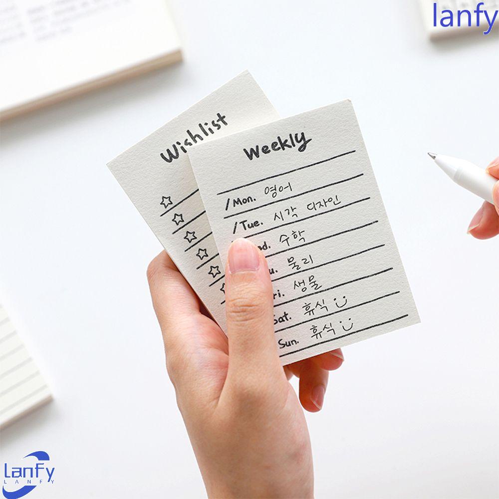 Lanfy Jadwal Memo Pad Disiplin Diri 50lembar Perlengkapan Kantor Alat Tulis Siswa Daily Planner Planner Jadwal Planner